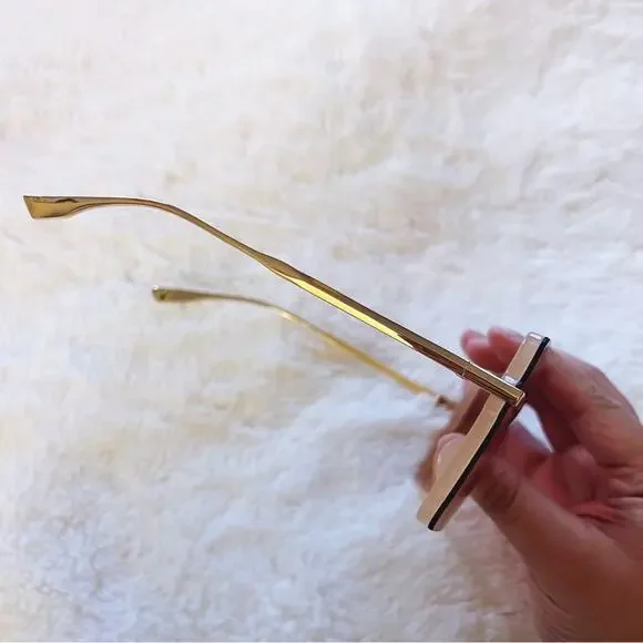 Ariel Pink Rectangle Full Frame Sunglasses - Picture 6 of 11